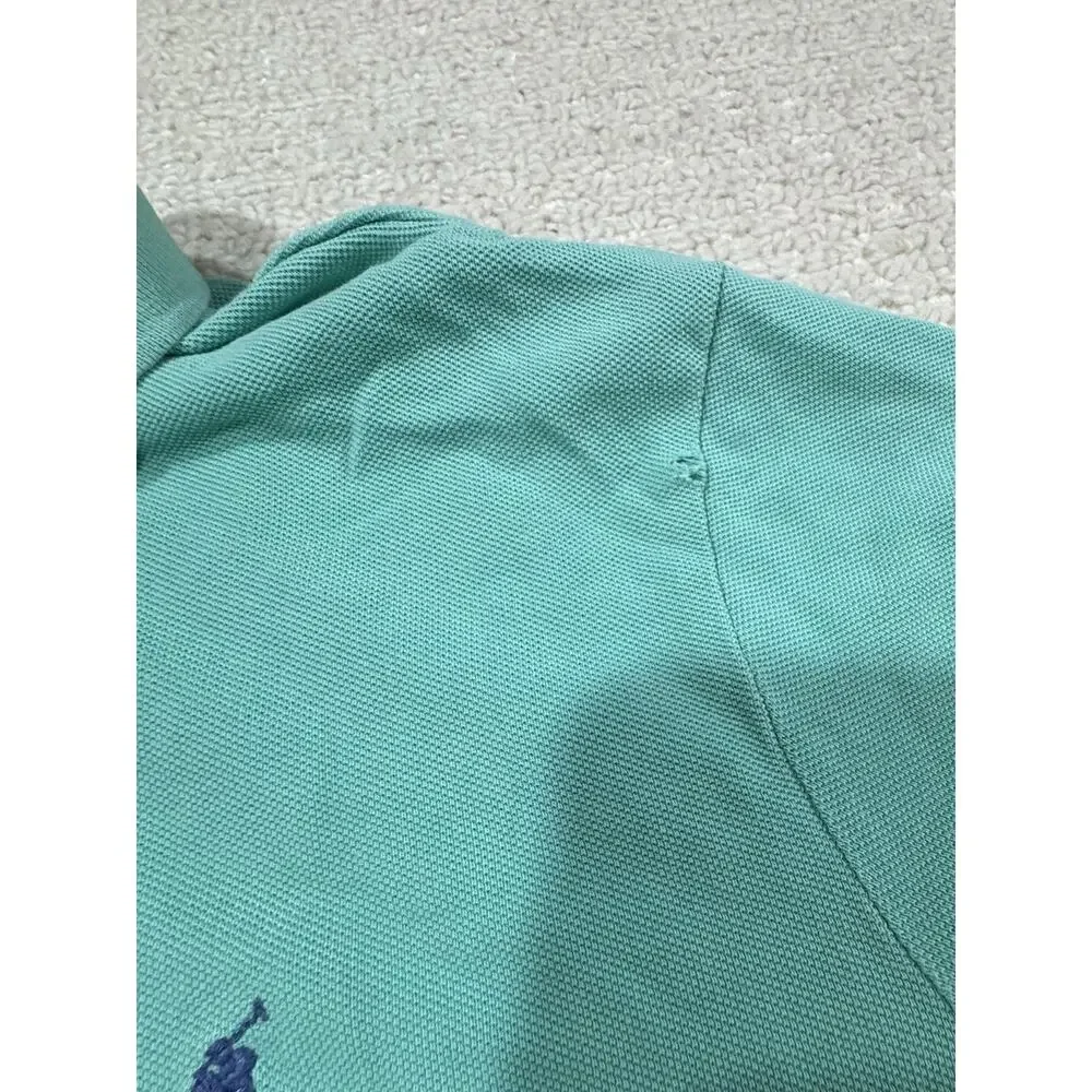 Polo Ralph Lauren Classic Fit Polo Men's XL Mint Green Royal Blue Pony Preppy